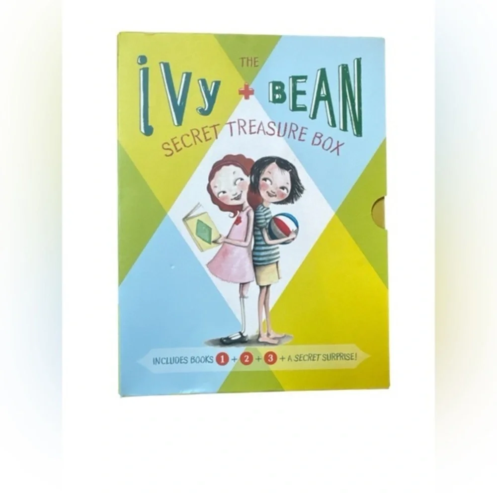 Ivy + Bean Secret Treasure Box - Kids Book Set (Yellow, Blue, Green) Books